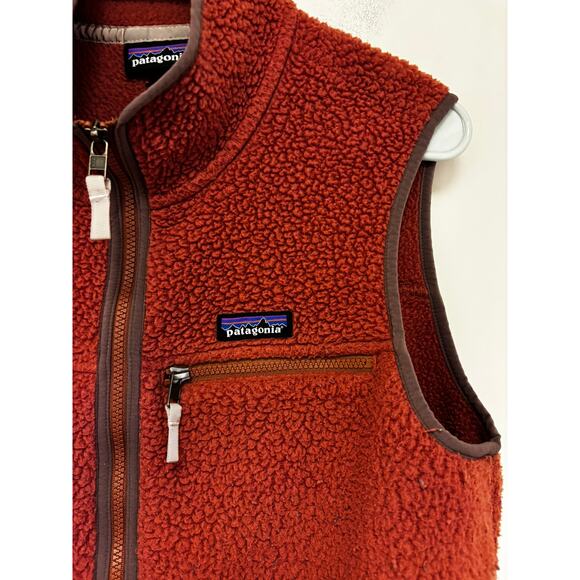 Patagonia Retro Pile Fleece Vest Size Large Roseship - Picture 4 of 6